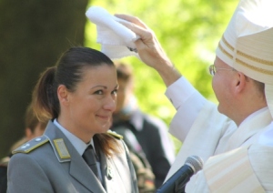 Getauft: Frau Oberleutnant Christina Zipp (Foto: L. Dirscherl)